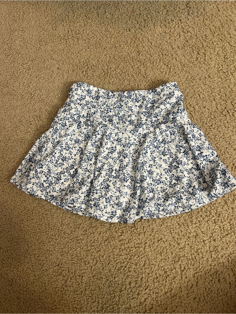 XS Like New Dry Goods Originality Blue and White Floral Skort Skirt